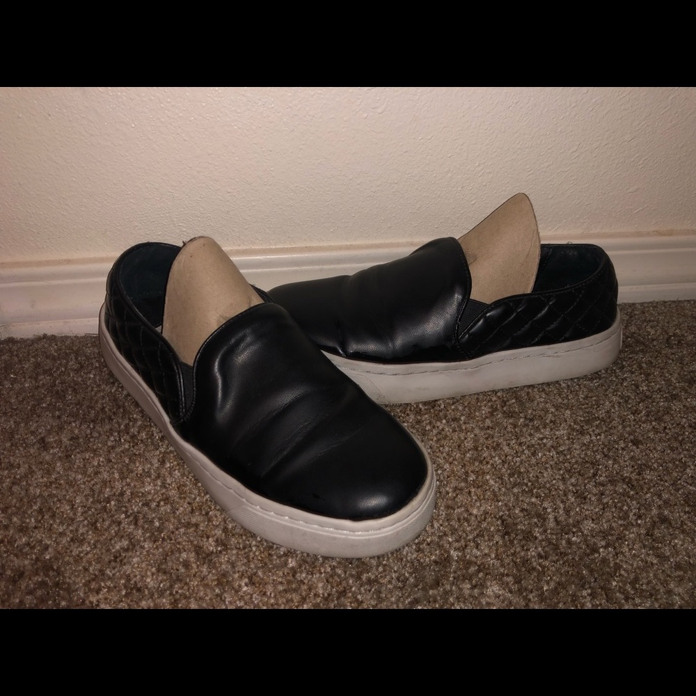 Leather Steve Madden leather slip ones